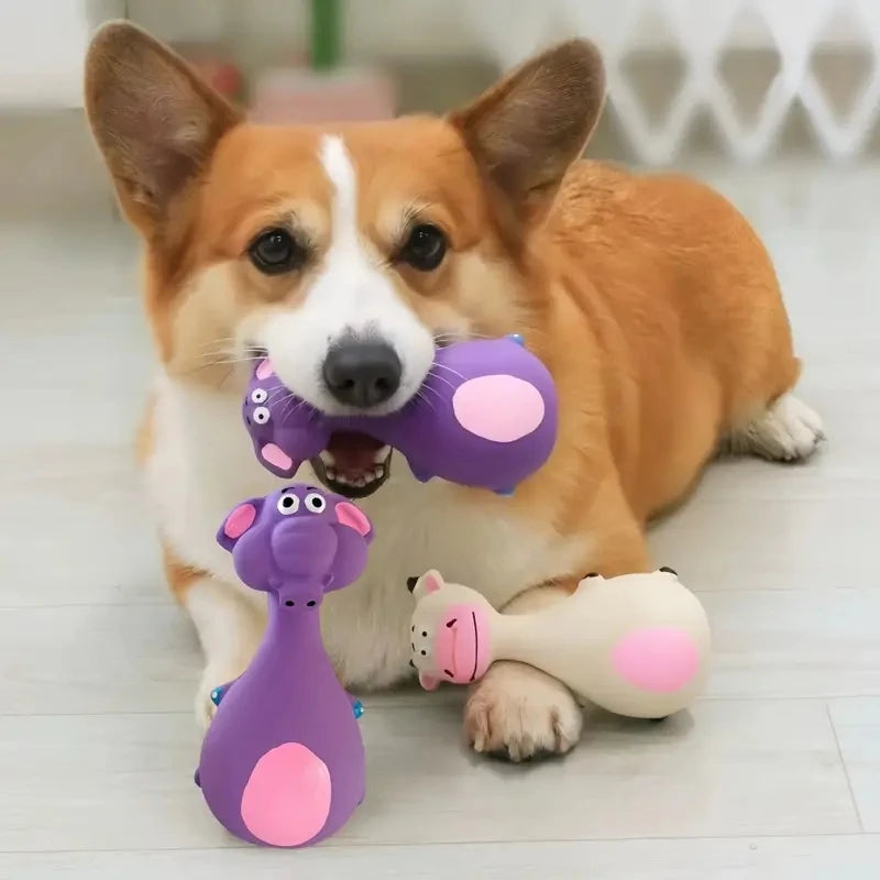 Soft Rubber Squeaky Chewy Toys