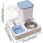 2 in 1 Non-slip Automatic Pet Feeder and Water Dispenser