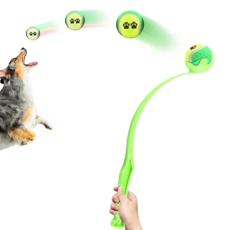 Outdoor Tennis Training Ball Thrower Interactive Toy