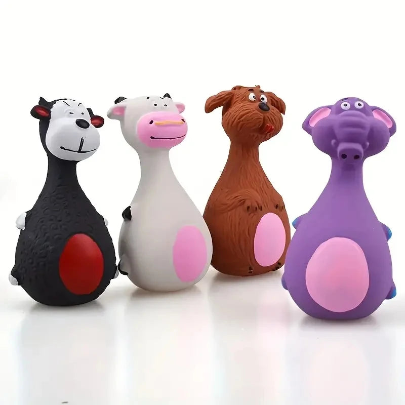 Soft Rubber Squeaky Chewy Toys