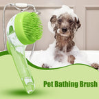 Bathing brush with soap dispenser