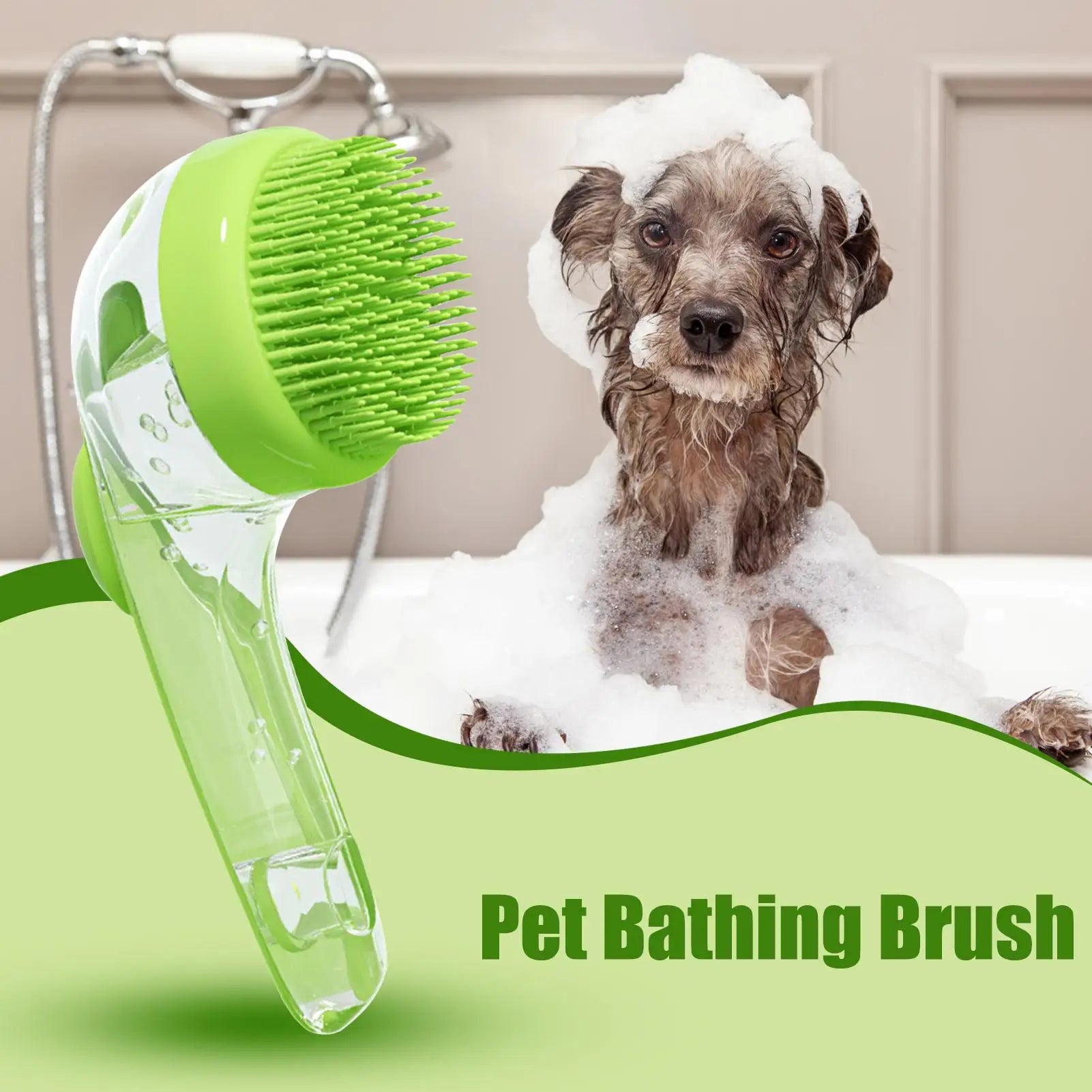 Bathing brush with soap dispenser