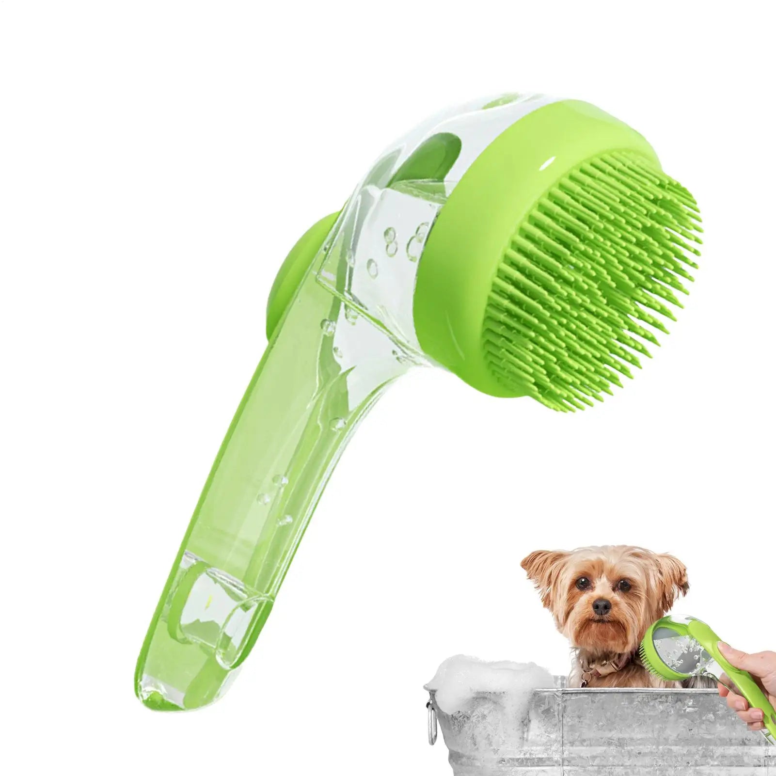 Bathing brush with soap dispenser